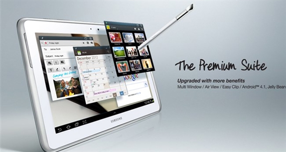 Tablet Galaxy Note 12.2 chạy cả 2 hệ điều hành?