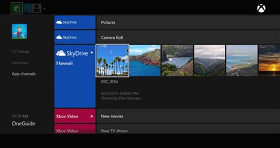SkyDrive sắp có trên Xbox One