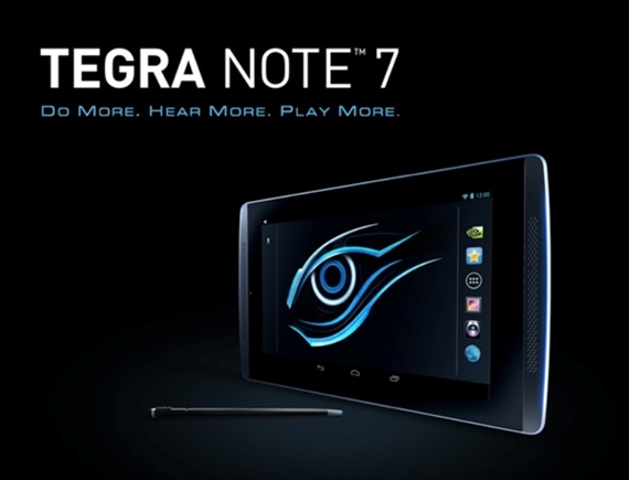 Tablet chơi game Tegra Note 7 của GIGABYTE ra mắt