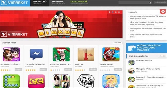 ViMarket kho ứng dụng Việt muốn có 5 triệu người dùng