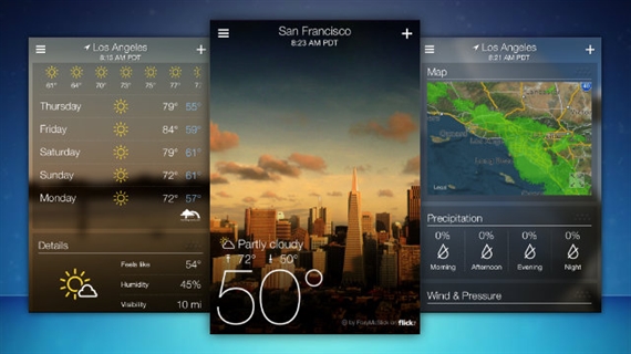 Yahoo! ra mắt ứng dụng thời tiết mới cho iOS