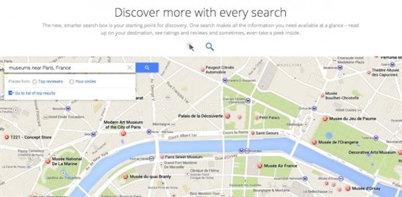 Vài hình ảnh của Google Maps mới