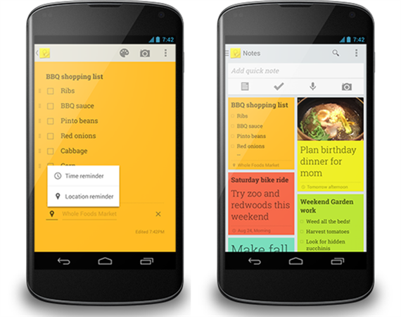 Google Keep nhắc việc theo địa điểm