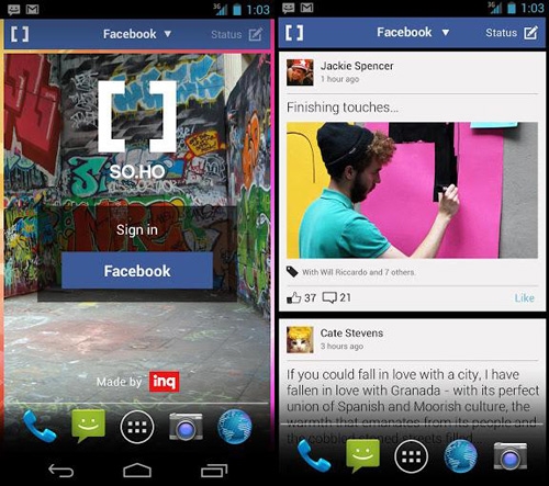 Facebook mang nội dung ra màn hình khóa