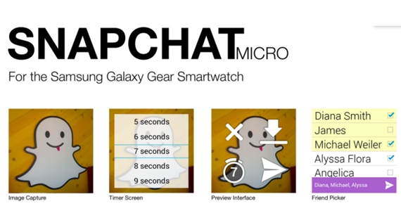Galaxy Gear có ứng dụng tự hủy tin nhắn