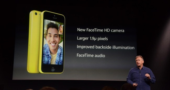 iPhone 5C có camera hỗ trợ FaceTime HD