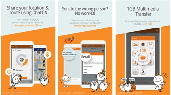 Samsung ChatON cho xóa tin nhắn đã gửi như Snapchat