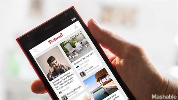 Pinterest đã cập bến Windows Phone
