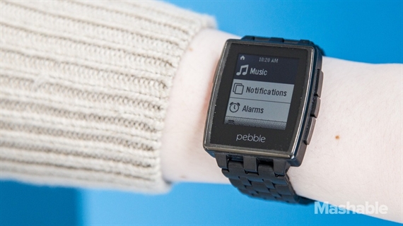Đồng hồ thông minh Pebble đã có thể điều chỉnh âm lượng