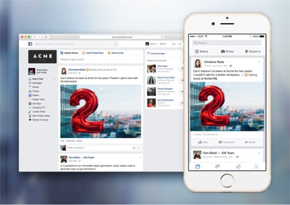 Ra mắt Facebook At Work dành cho Android và iOS