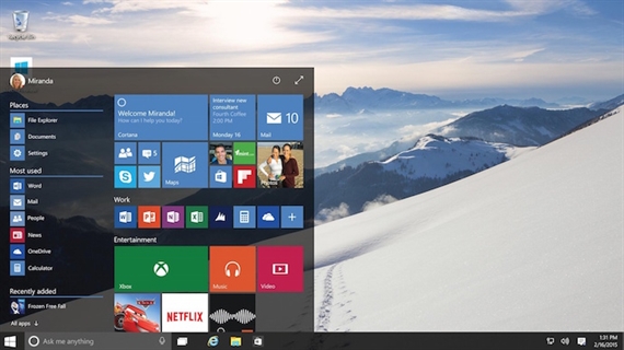Windows 10 chính thức phát hành ở 190 nước trong hè này