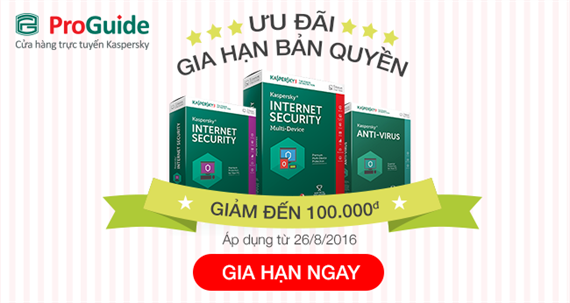 Chương trình Ưu Đãi Dành Cho Khách Hàng Thân Thiết của Kaspersky Proguide